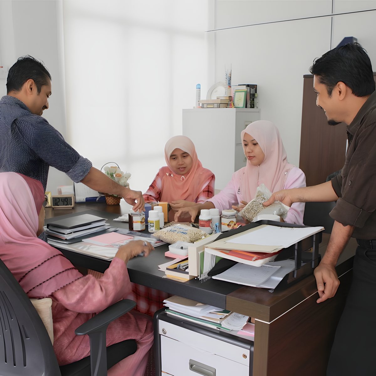 Sesi perbincangan projek bersama pasukan Sari Tani Desa